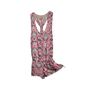 Miken Swim Cover up, Romper, Floral Print